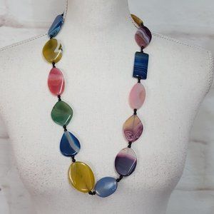 Anthropologie Multicolor Stone Necklace